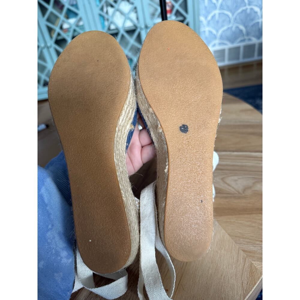 Brooks Brothers Canvas and Criss Cross Gladiator Platforms - Picture 3 of 7